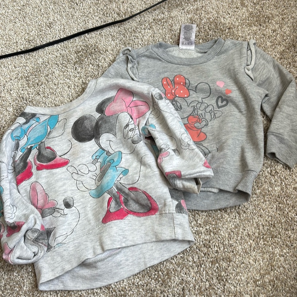 Girls Minnie Mouse Sweatshirt Bundle